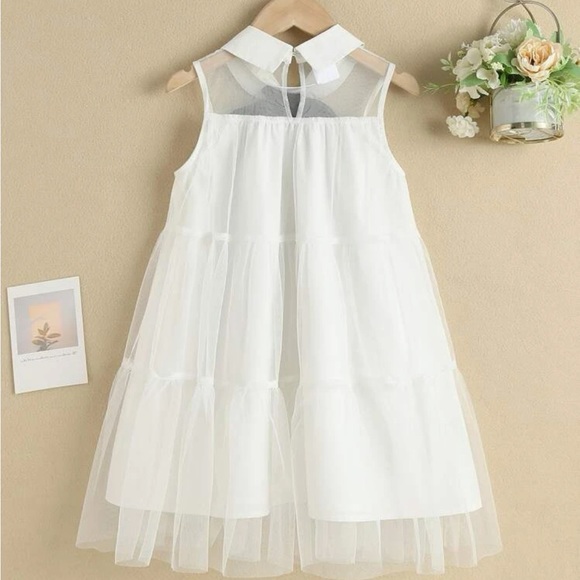 Girls knot front ruffle hem dress size 11-12 - Picture 2 of 4